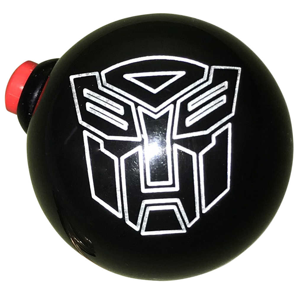 image of Black and Silver Autobot Side Button Shift Knob