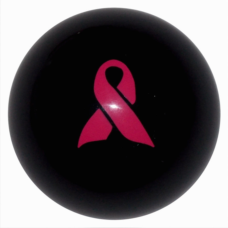 Pink Ribbon Awareness Black Brake Knob