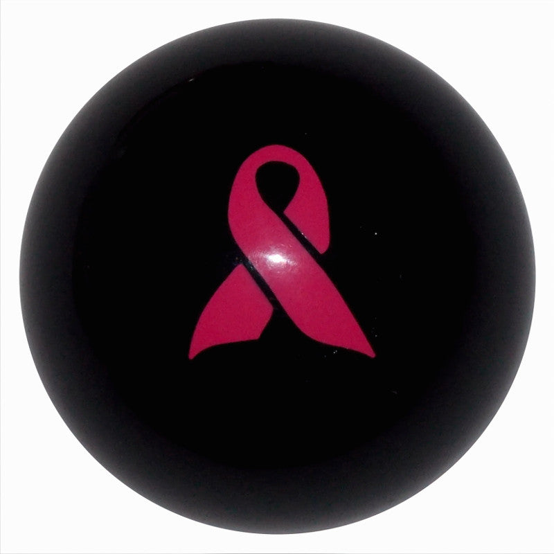 Pink Ribbon Awareness Black Shift Knob