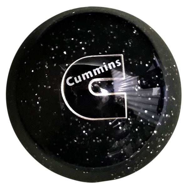 image of Cummins C Logo Black Glitter Brake Knob