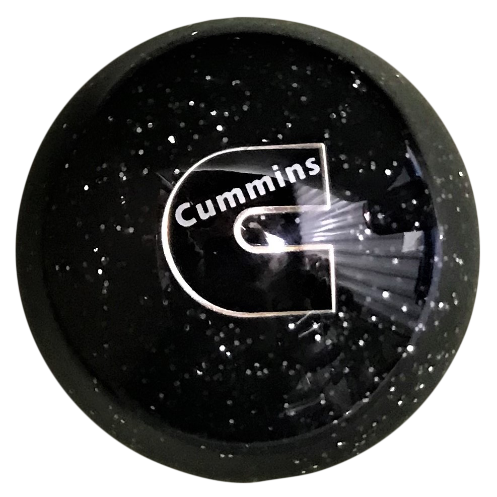 image of Cummins C Logo Black Glitter Brake Knob