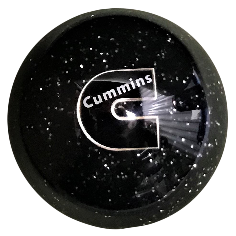 image of Cummins C Logo Black Glitter Brake Knob