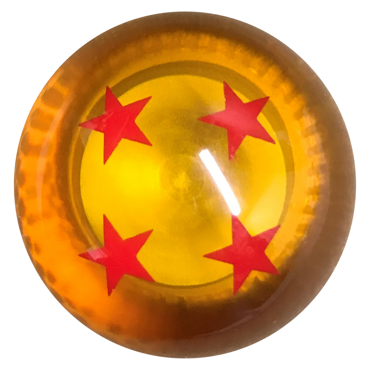 Dragon Ball Z Amber With 4 Red Stars Shift Knob