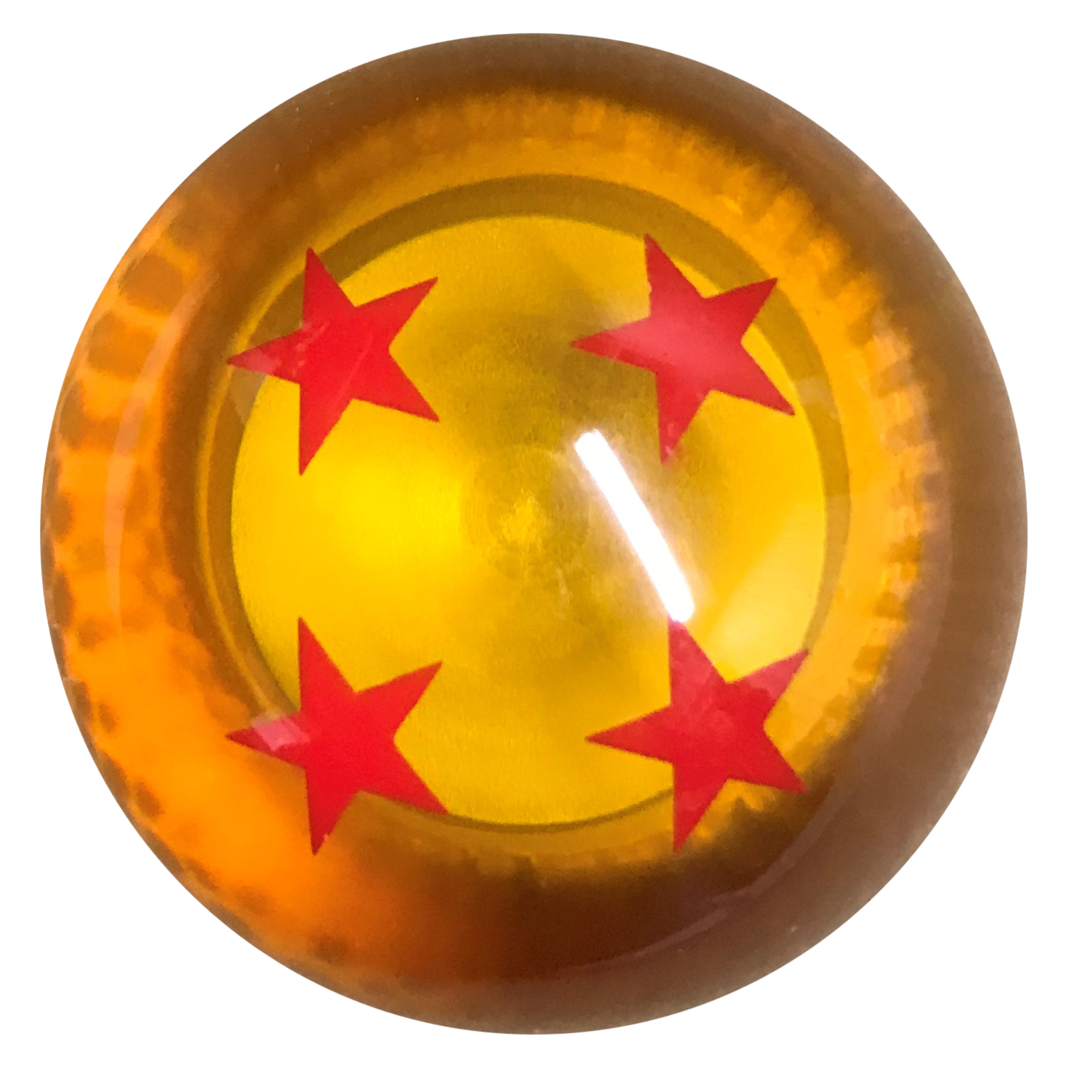 Dragon Ball Z Amber With 4 Red Stars Shift Knob