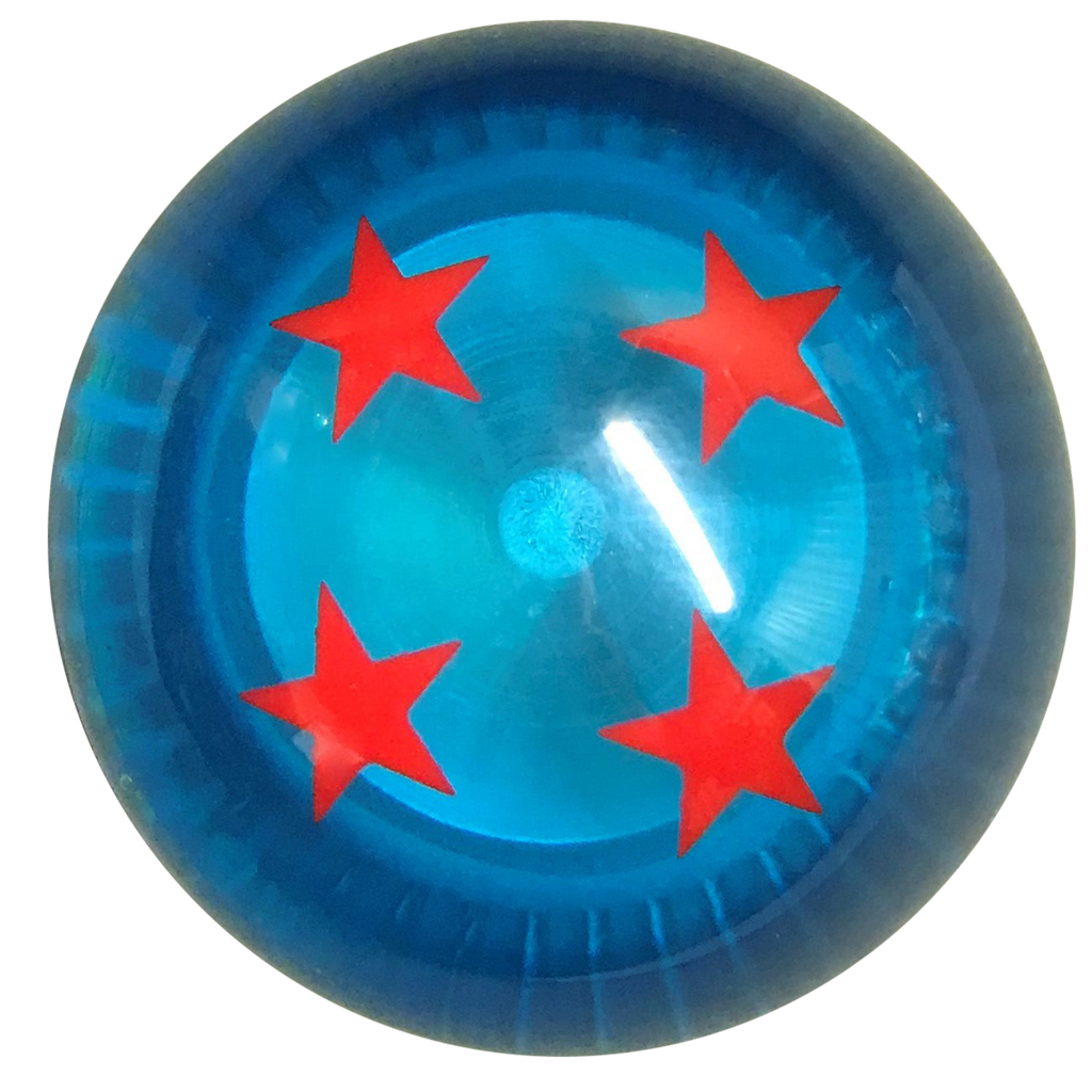 image of Blue Dragon Ball Z Brake Knob With 4 Red Stars