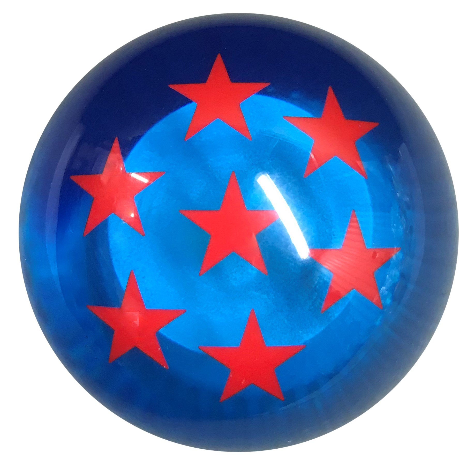 image of Blue Dragon Ball Z Shift Knob With 7 Red Stars