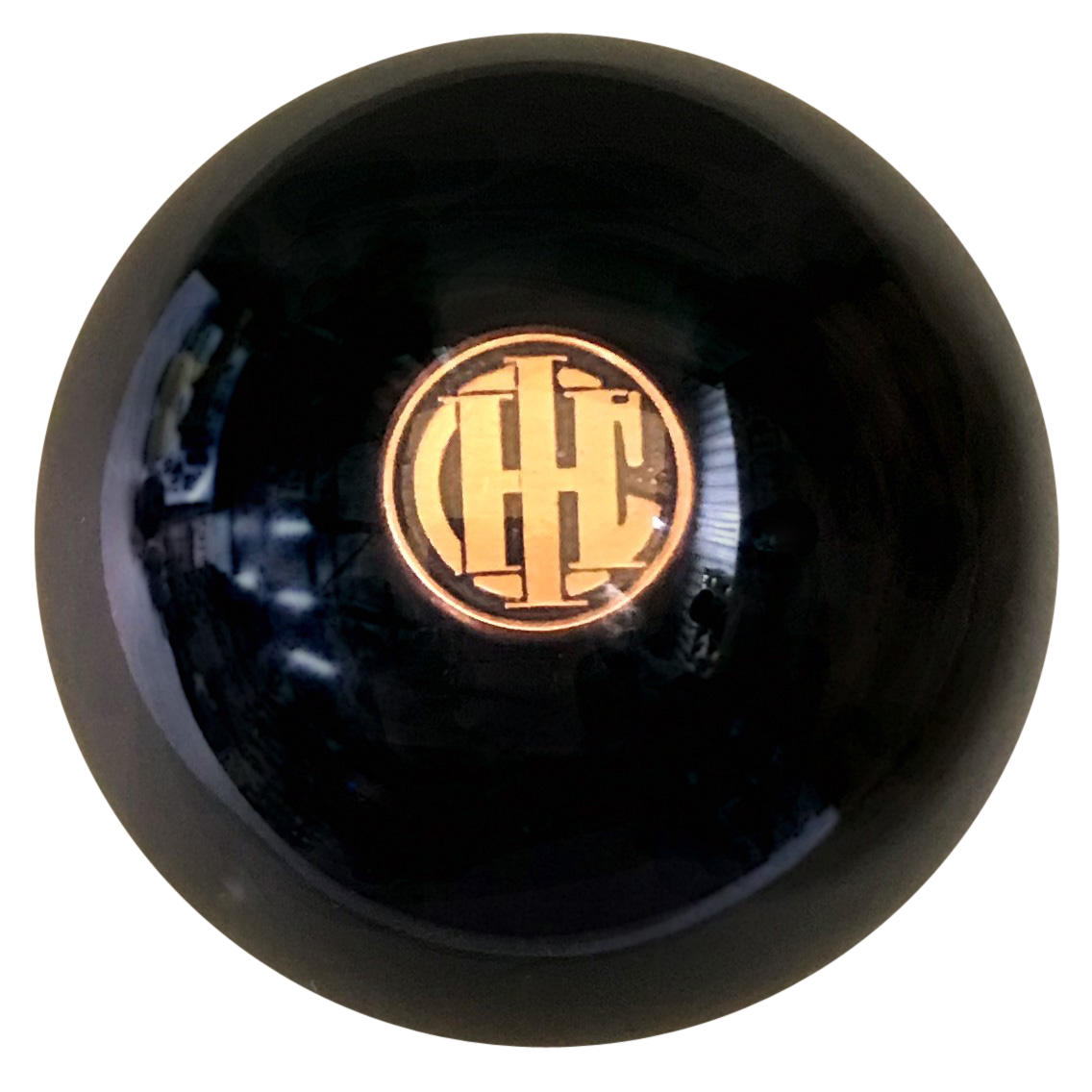 image of Black With Gold IHC Emblem Brake Knob