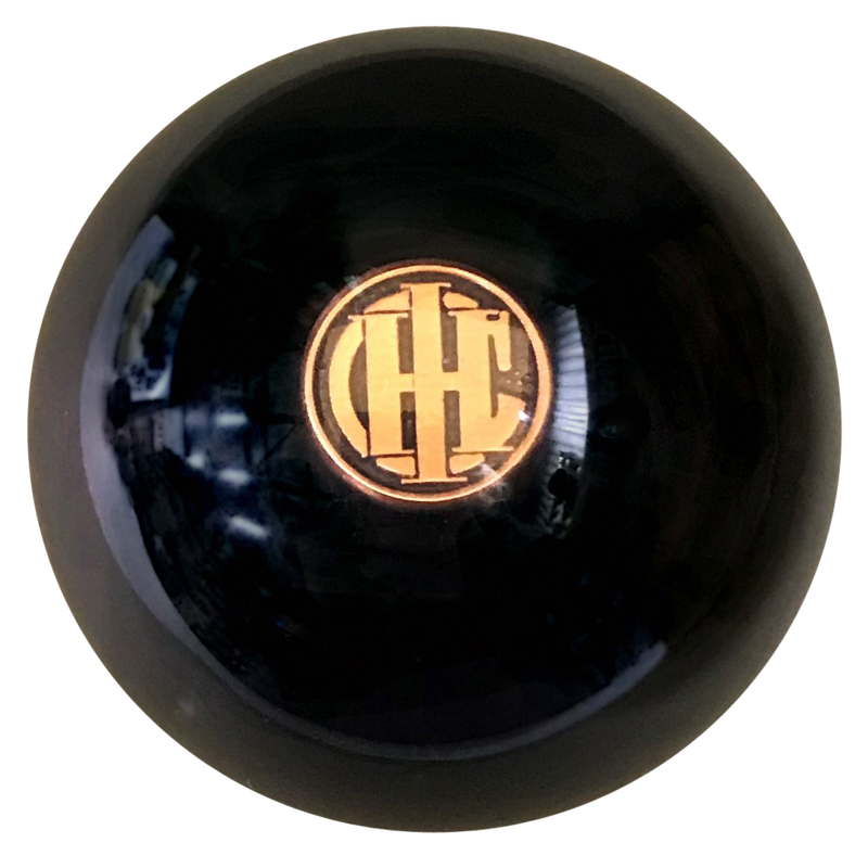image of Black With Gold IHC Emblem Brake Knob