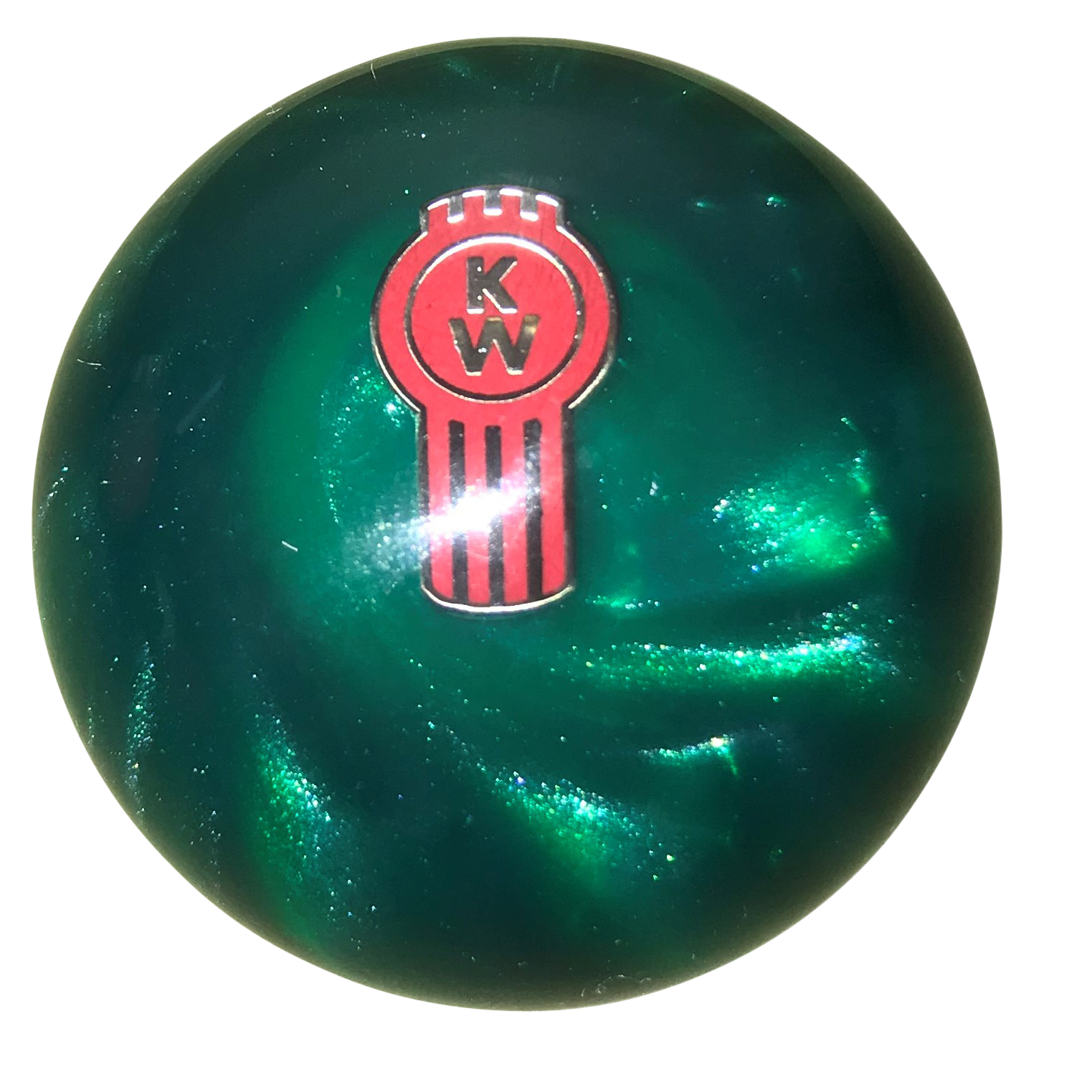 Green Pearl Kenworth Brake Knob