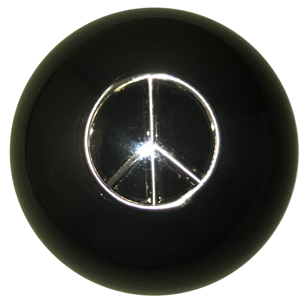 image of Black Peace Sign Shift Knob