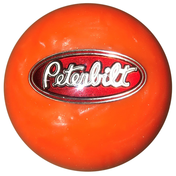 White Pearl Peterbilt Emblem Shifter Knob White Pearl Peterbilt Emblem Shifter Knob