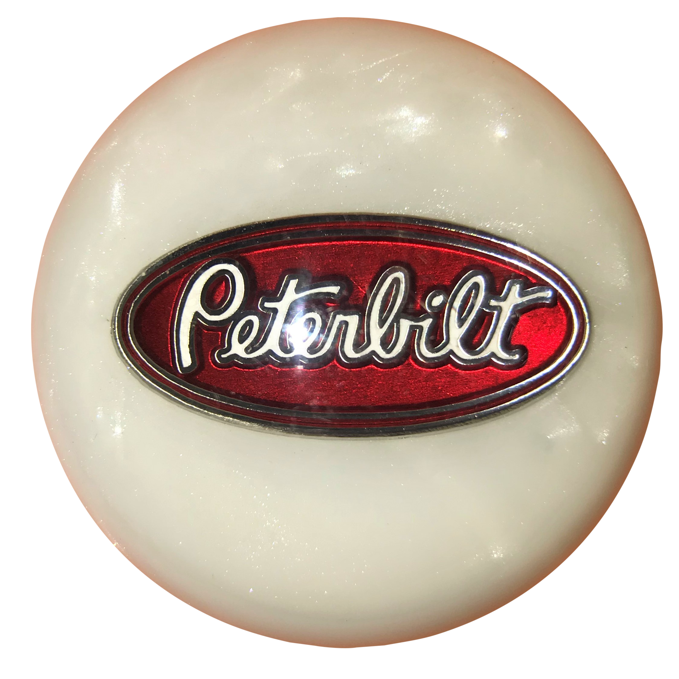 image of White Pearl Peterbilt Brake Knob