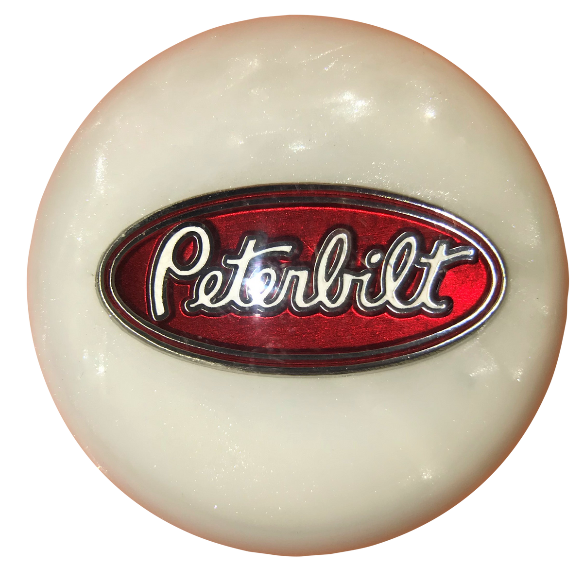 image of White Pearl Peterbilt Brake Knob