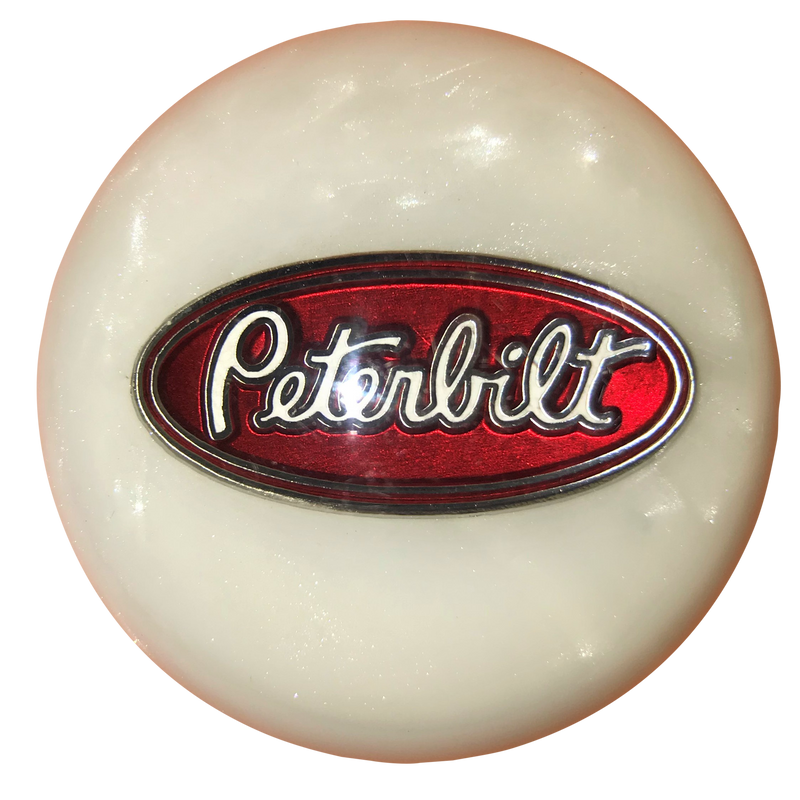 image of White Pearl Peterbilt Shift Knob