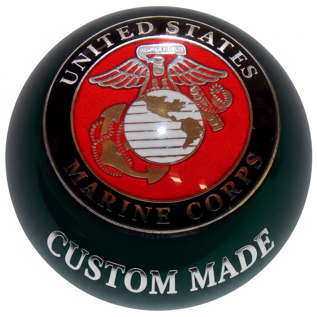 Custom color armed forces shift knobs