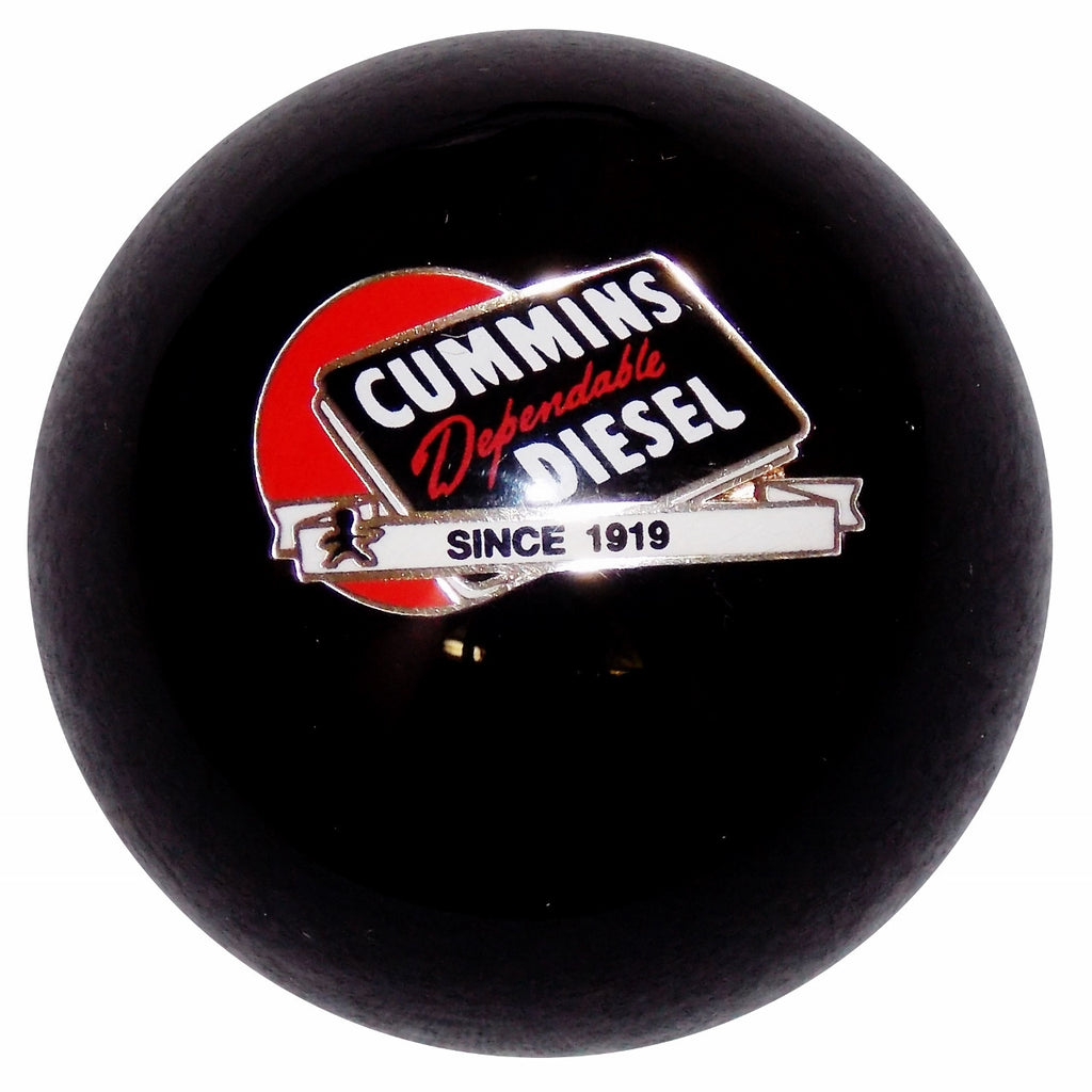Cummins Dependable Diesel Red Ball Logo Black Shift Knob