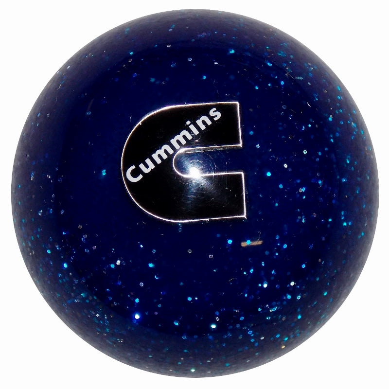Cummins C Logo Blue Glitter Brake Knob