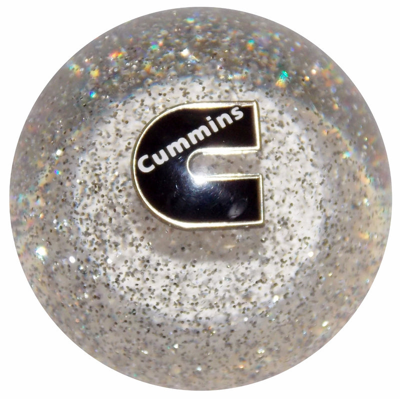 Cummins C Logo Clear Glitter Shift Knob