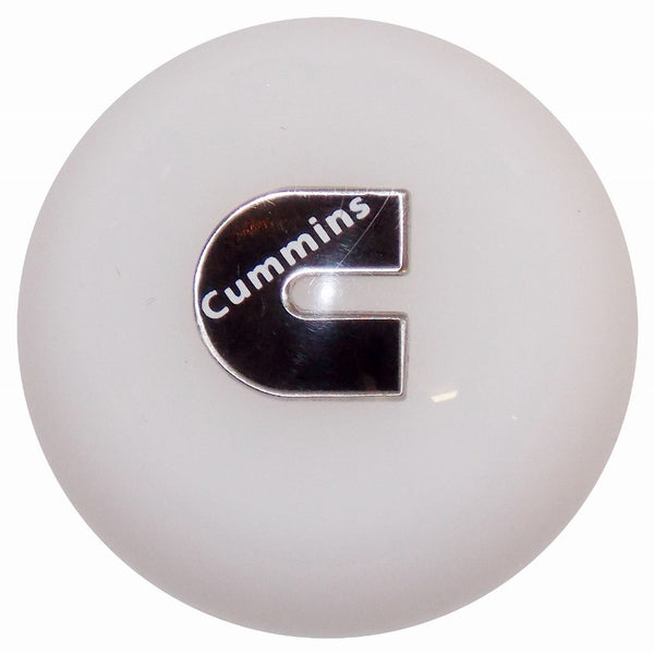 Cummins C Logo White Brake Knob