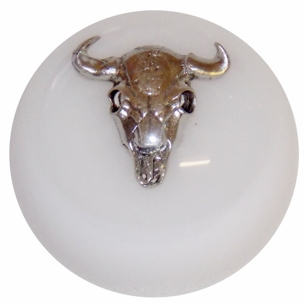 White Cow Skull Shift Knob