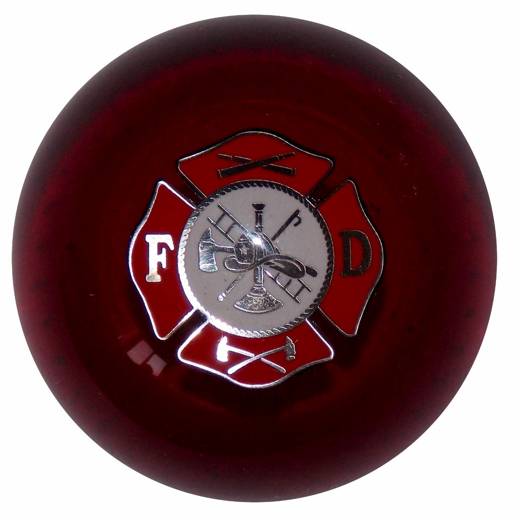 Fire Department Clear Red Shift Knob