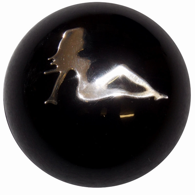 Chrome Lady Black Brake Knob