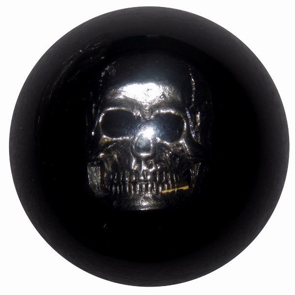 Chrome Skull Black Brake Knob