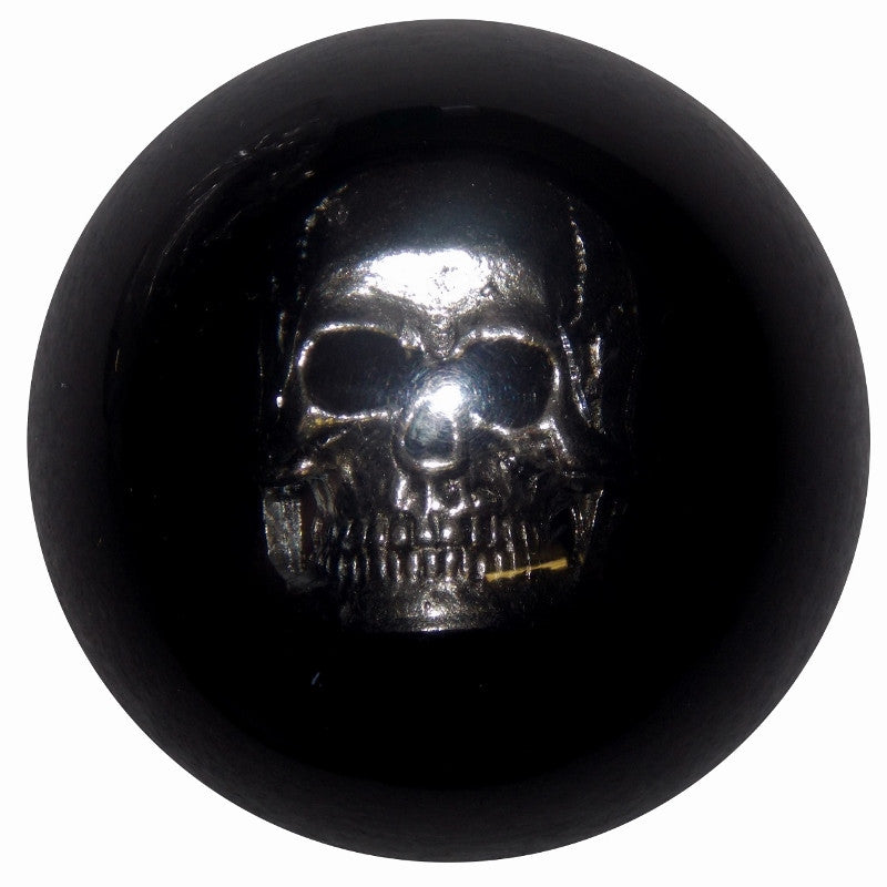 Chrome Skull Black Brake Knob