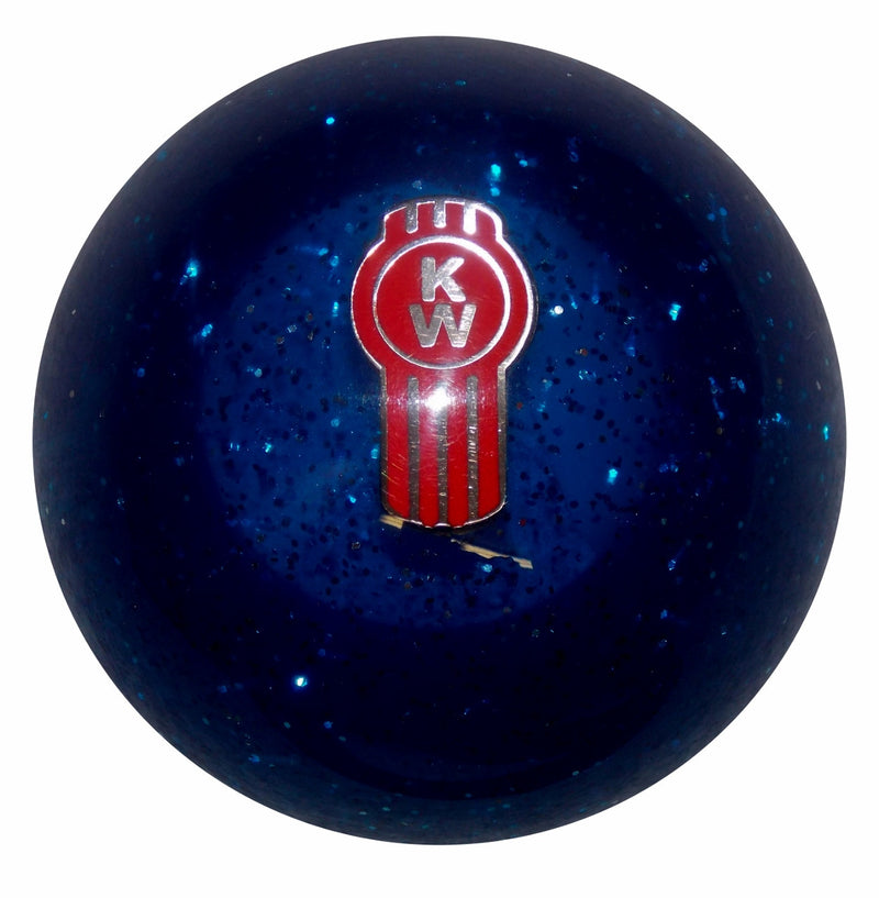 image of Blue Glitter Kenworth Shift Knob