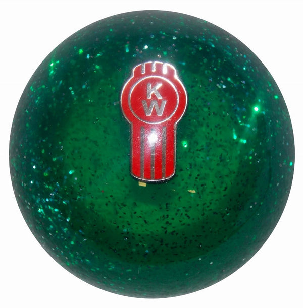 image of Green Glitter Kenworth Brake Knob