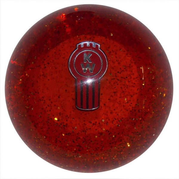 image of Orange Glitter Kenworth Brake Knob
