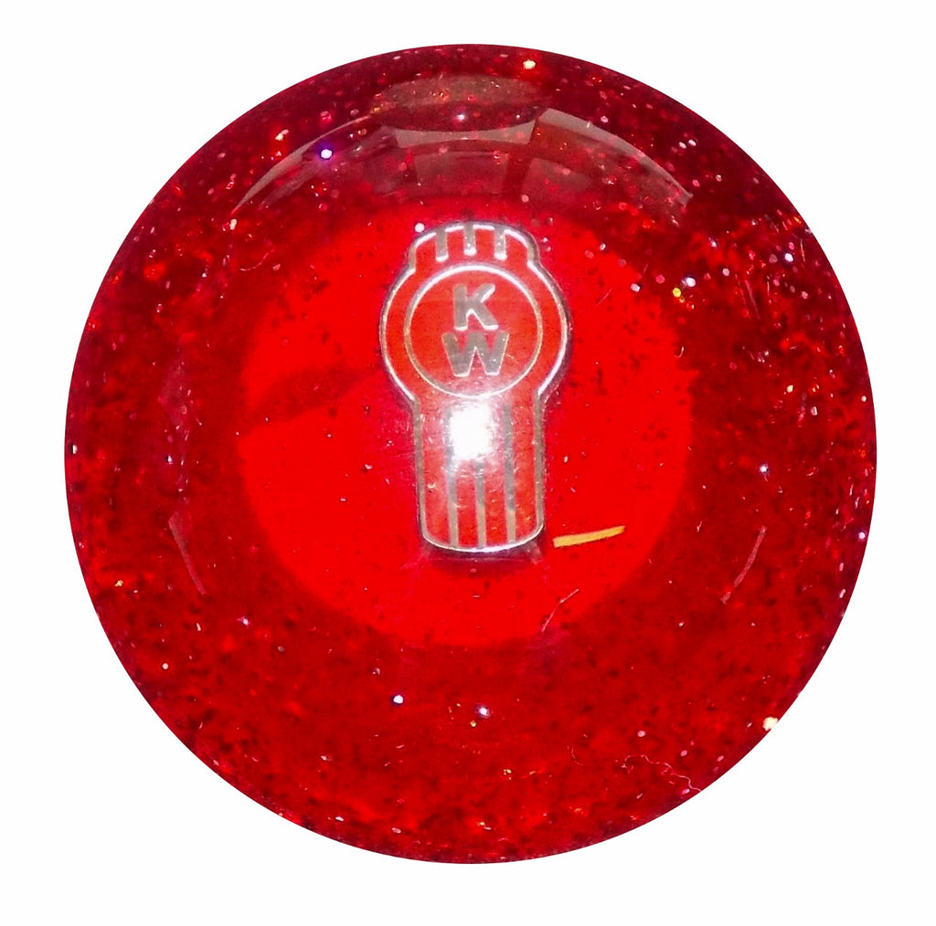 image of Red Glitter Kenworth Shift Knob