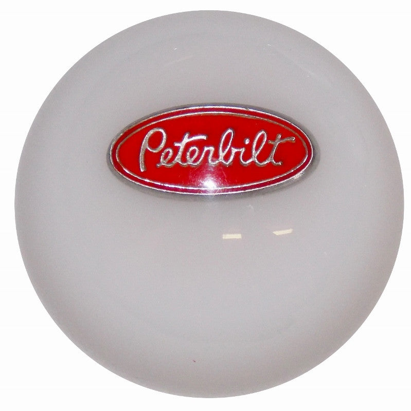 White Peterbilt Brake Knob