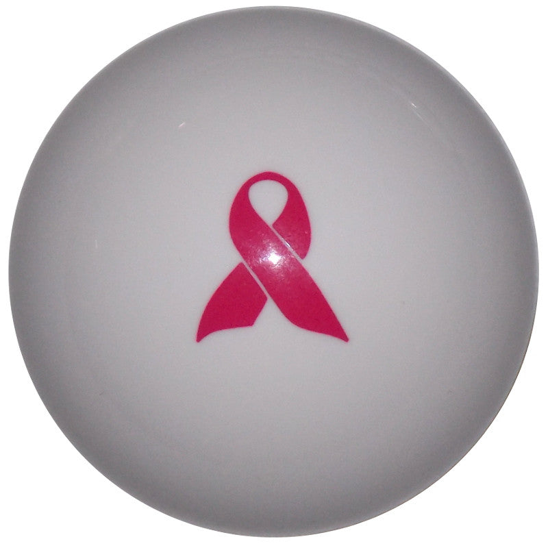 Pink Ribbon Awareness White Shift Knob