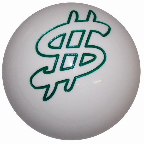 White Dollar Sign Shift Knob