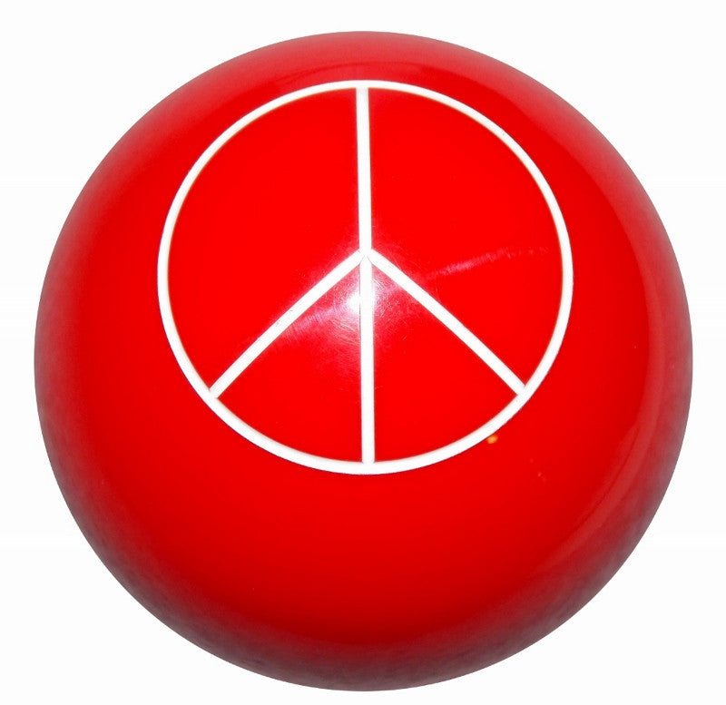 Red Peace Sign Brake Knob