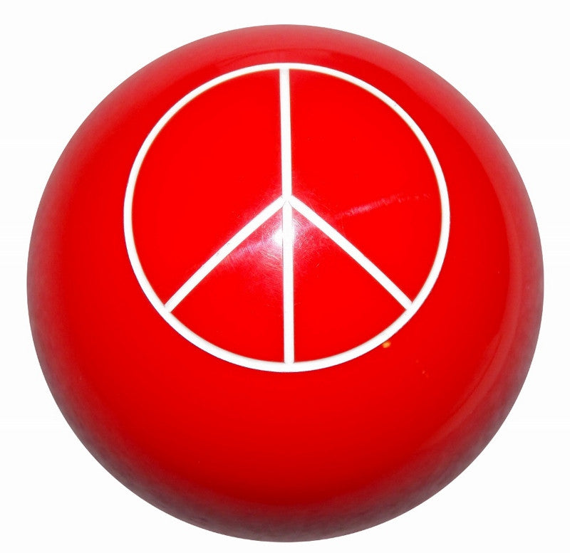 Red Peace Sign Shift Knob