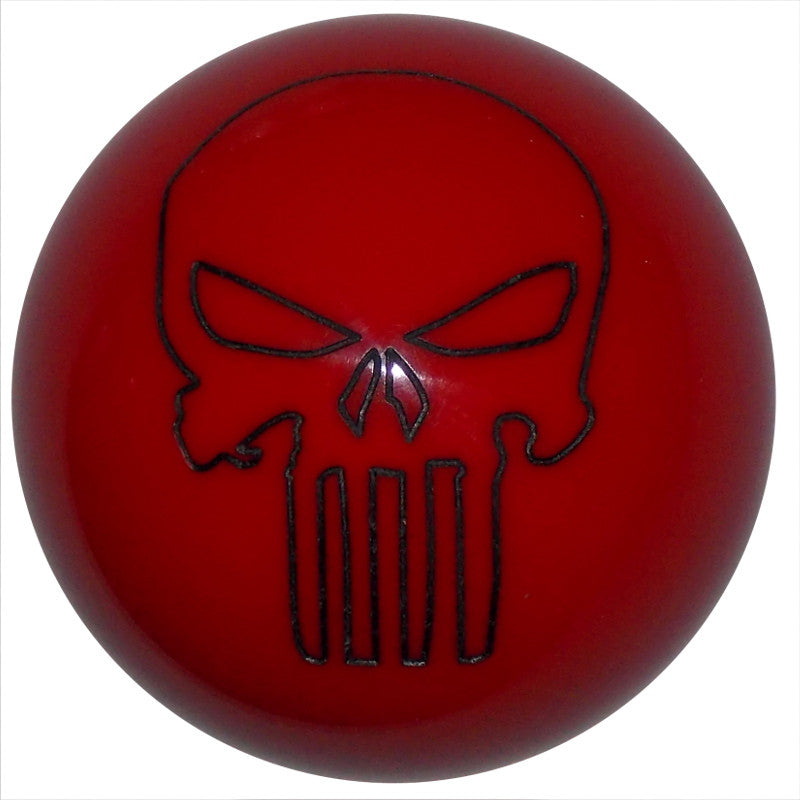 image of Red Punisher Skull C4 C5 Shift Knob