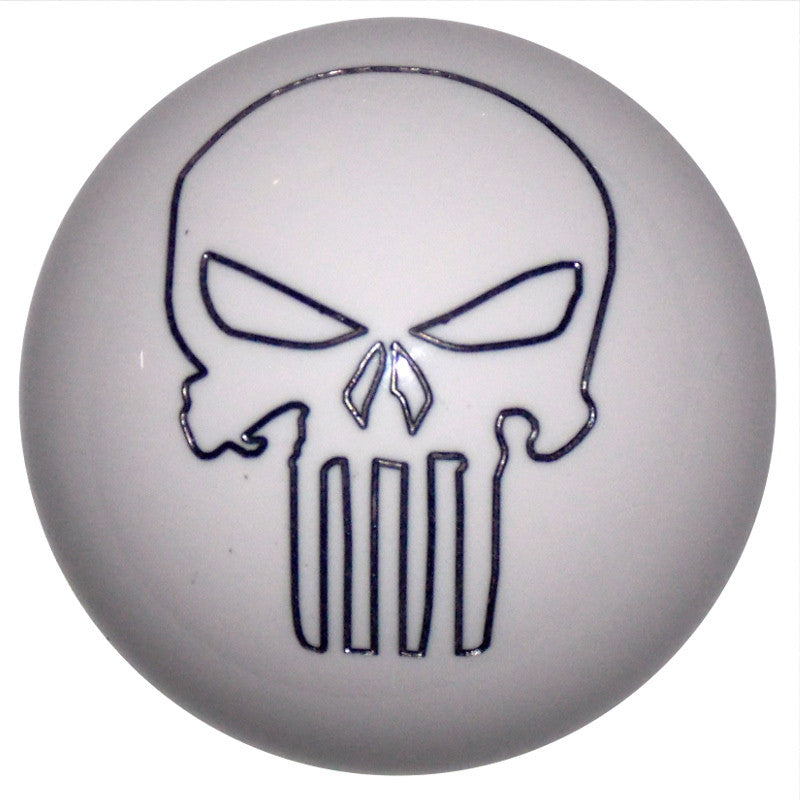 Punisher Skull White Shift Knob