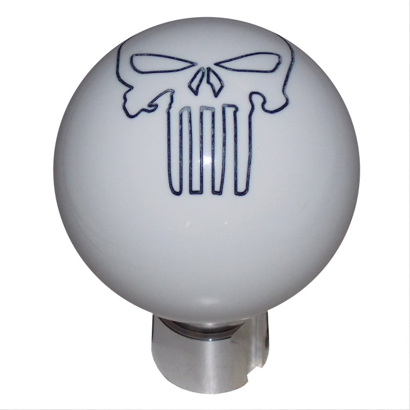 2013 up Camaro White Punisher Skull Shift Knob