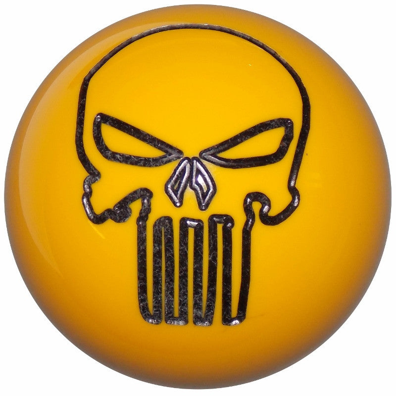 Punisher Skull Yellow Brake Knob
