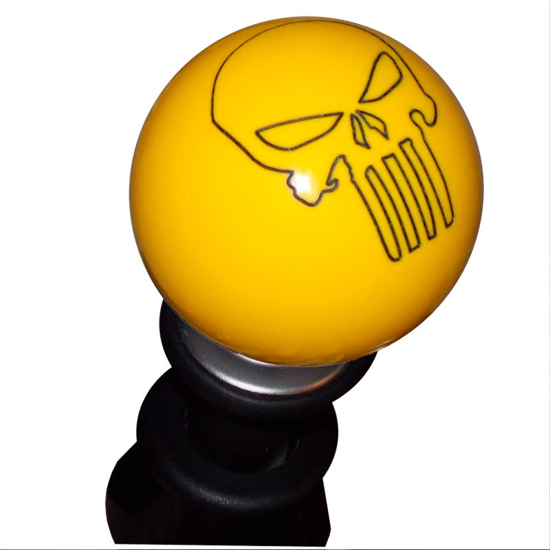 Yellow Punisher Skull Subaru STi, BRZ, FR-S, FT-86 6 Speed Shift Knob