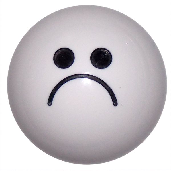 Sad Face White Shift Knob