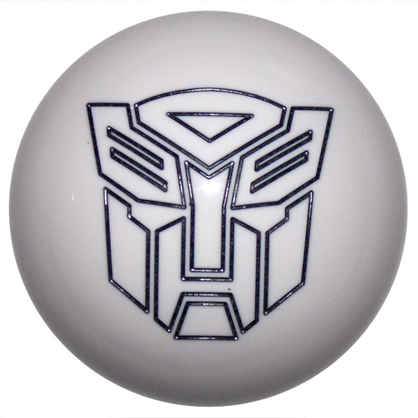 White/ Black Autobot Shift Knob