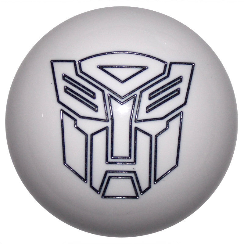 White w/ Black Autobot Brake Knob