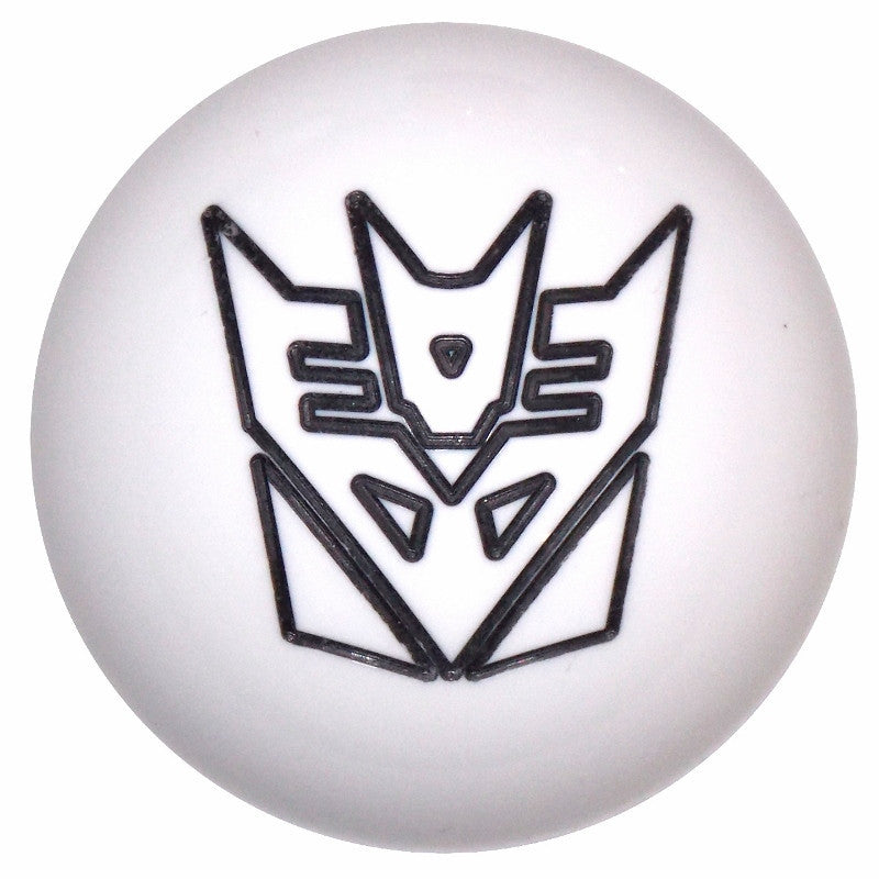 White w/ Black Decepticon Brake Knob