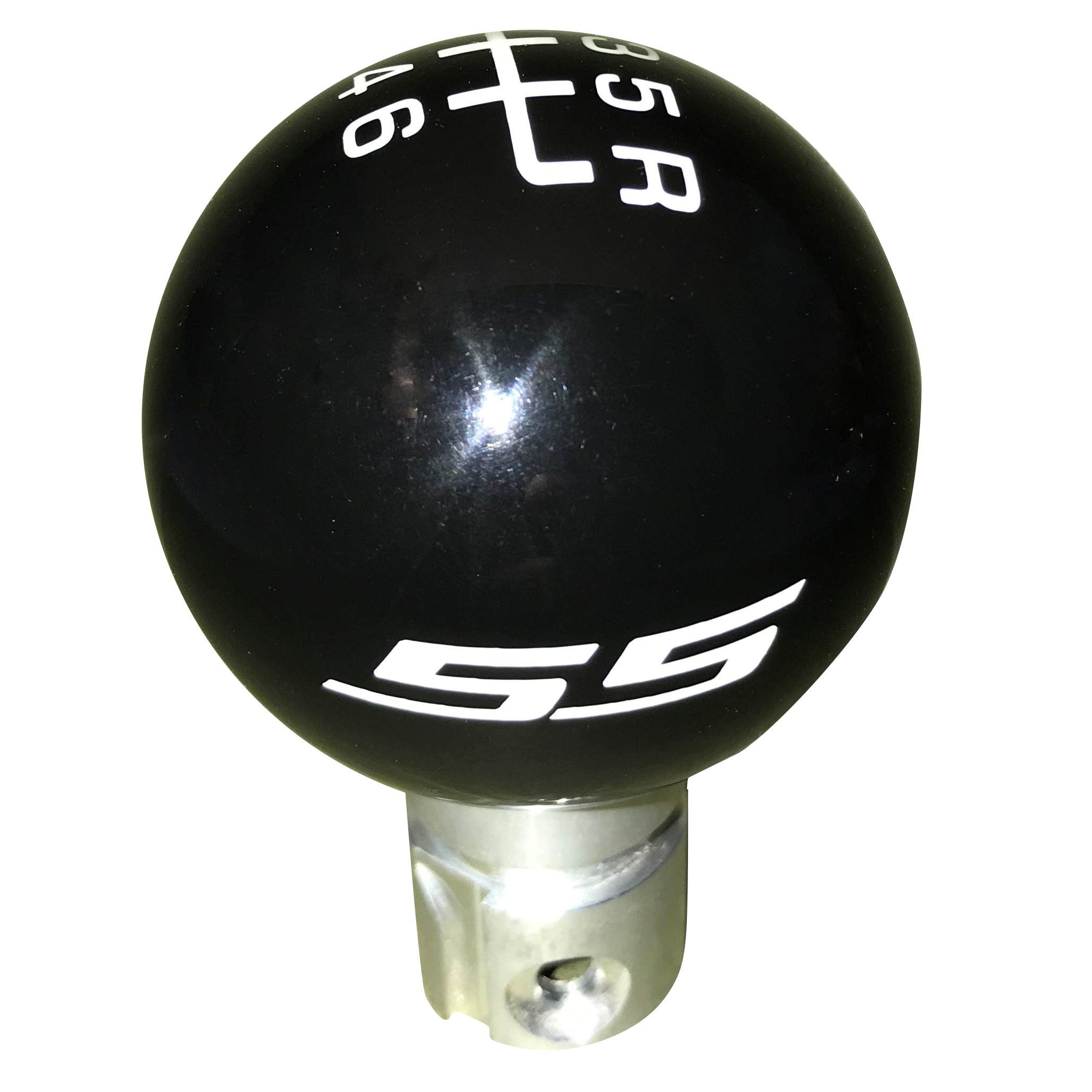 image of 2013 up Camaro Black SS Logo 6 Speed Reverse Up Right Shift Knob