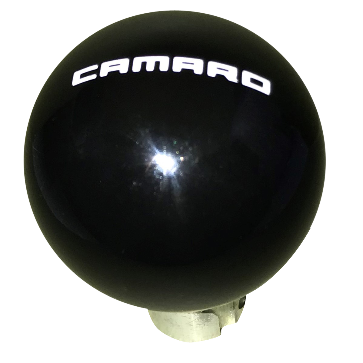 image of 2013 up Camaro Black with White Camaro Logo 6 Speed Shift Knob