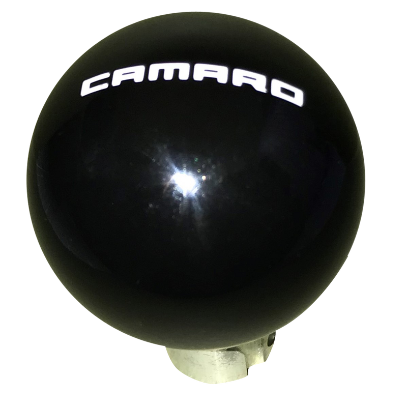 image of 2013 up Camaro Black with White Camaro Logo 6 Speed Shift Knob