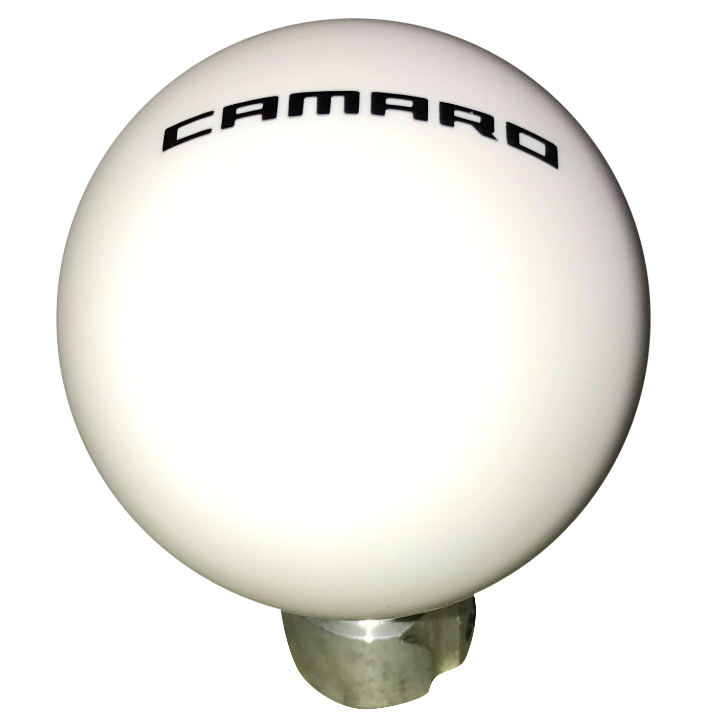 image of 2013 up Camaro White with Black Camaro Logo 6 Speed Shift Knob